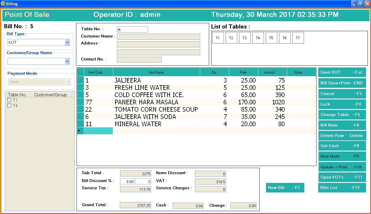 restaurant management system capstone project